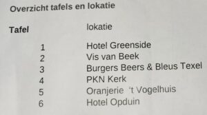 Kroegendrive De Koog op 2 okt